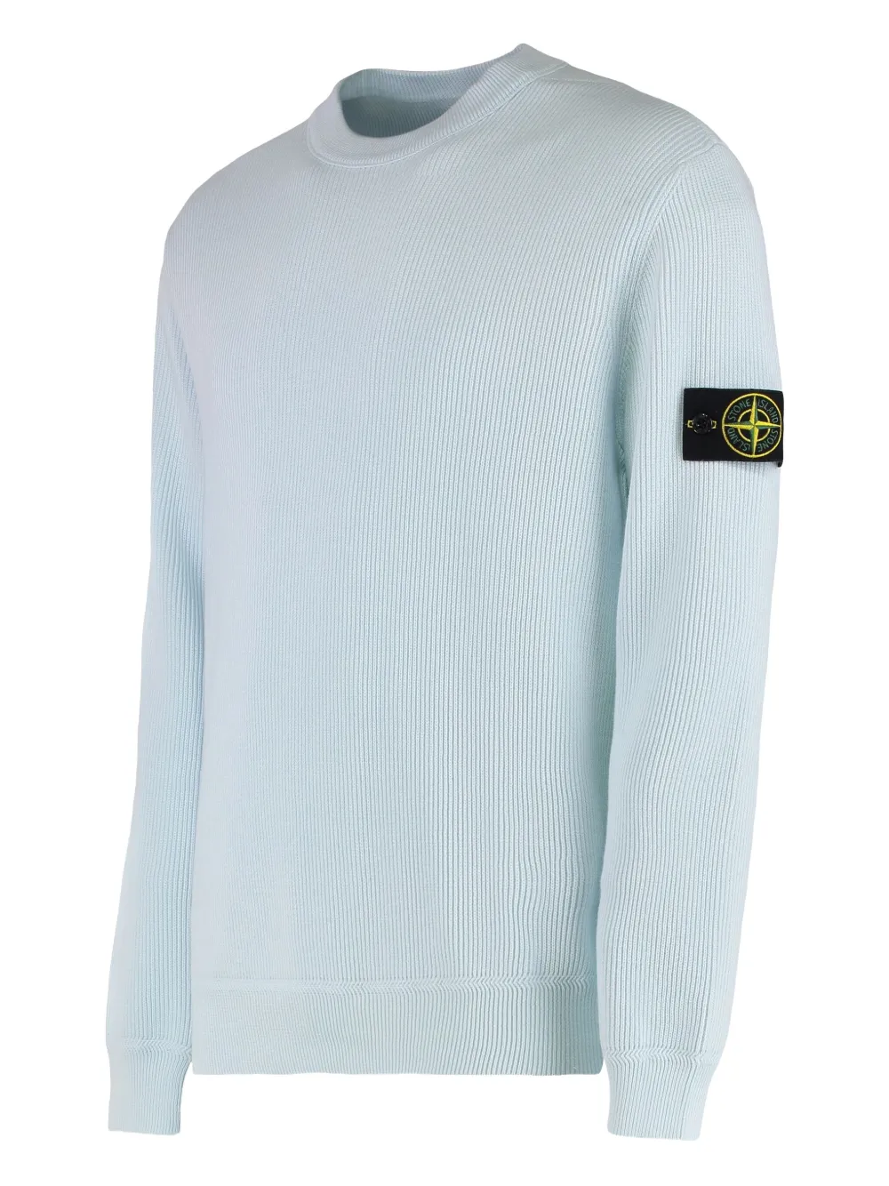 Stone Island ribbed cotton sweater Blauw