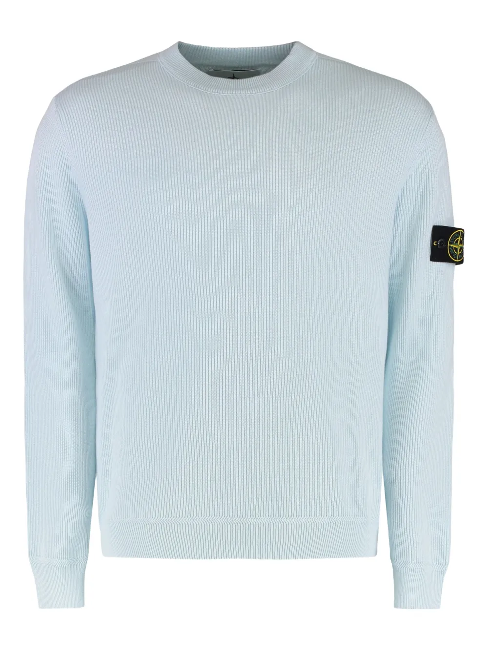 Stone Island ribbed cotton sweater - ブルー Stone Island ribbed cotton sweater - ブルー