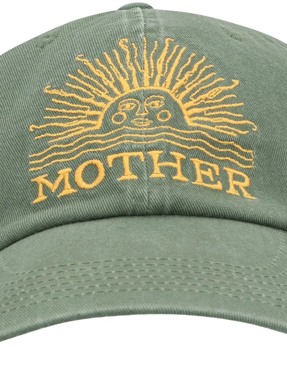 MOTHER sun-logo baseball cap Groen