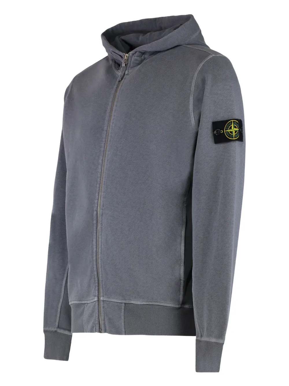 Stone Island zip-front hoodie Grijs