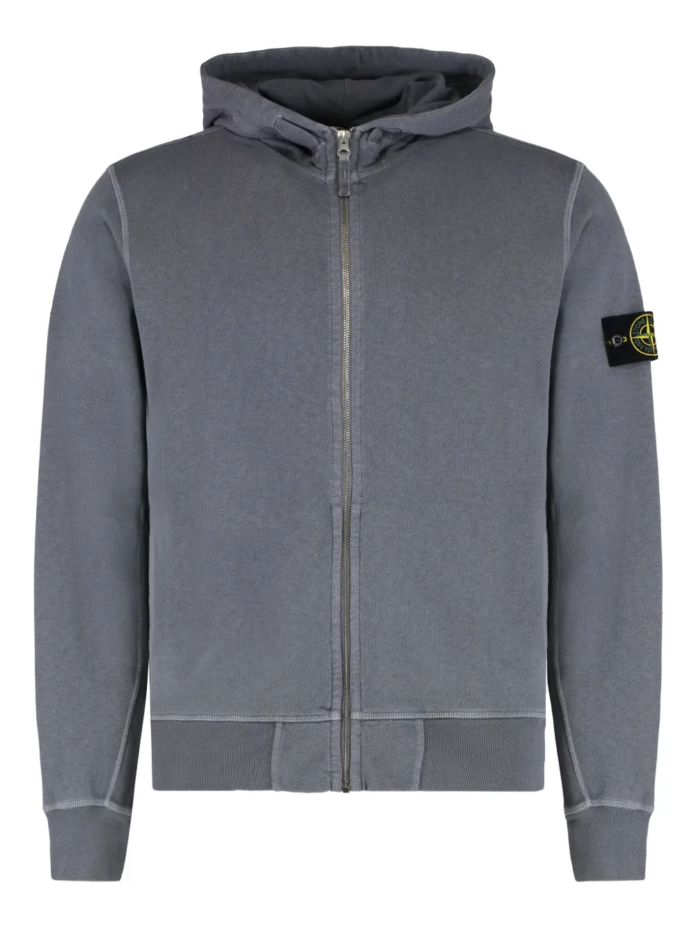 Stone Island zip-front hoodie - グレー Stone Island zip-front hoodie - グレー