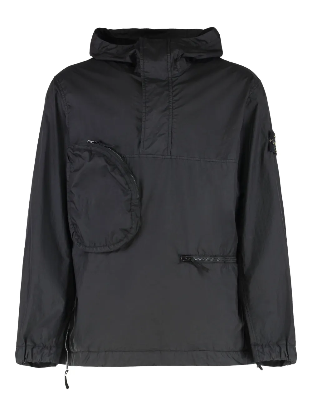 Stone Island Membrana 3L hooded pocket coat Zwart