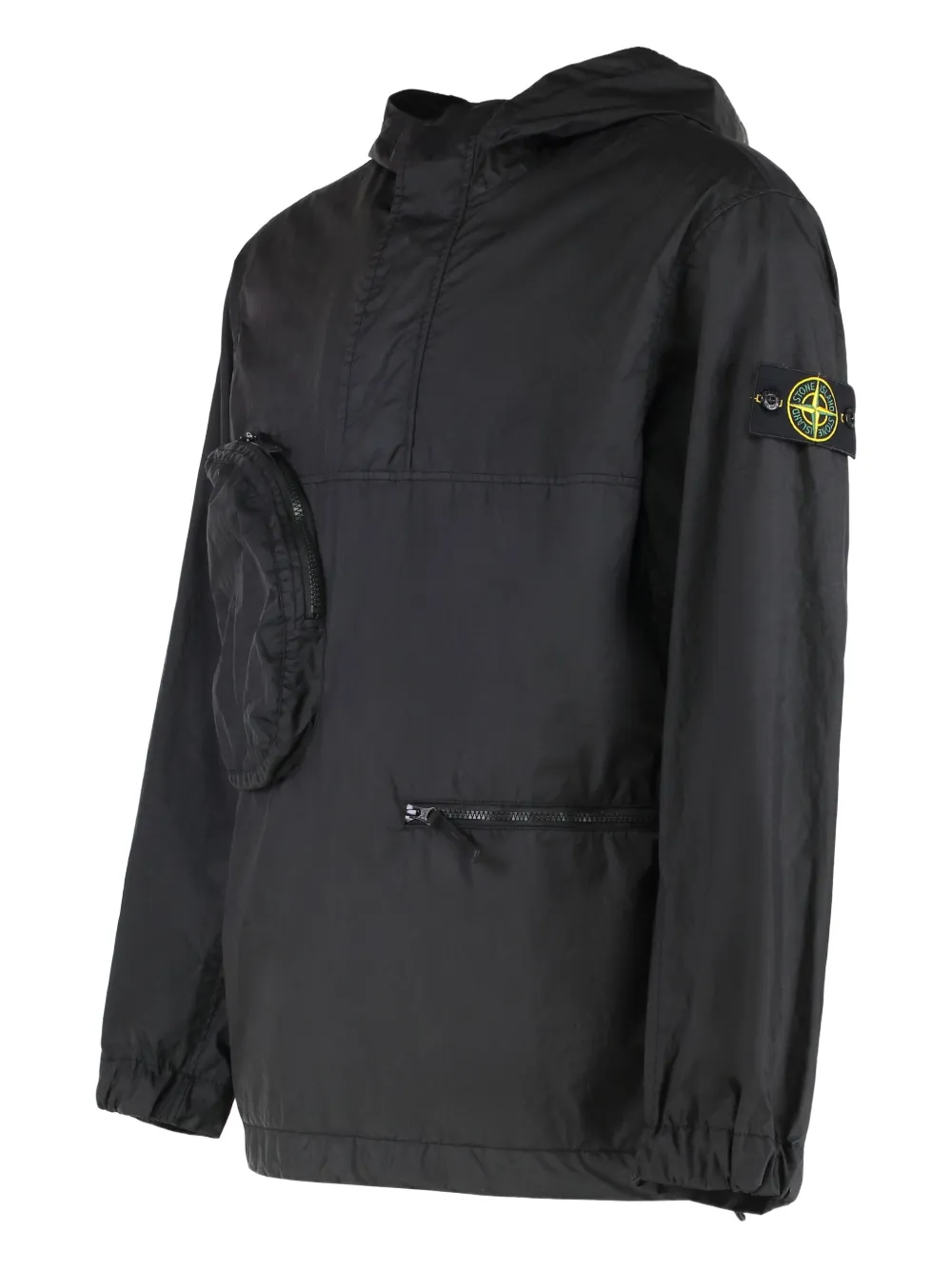 Stone Island Membrana 3L jas met capuchon Zwart