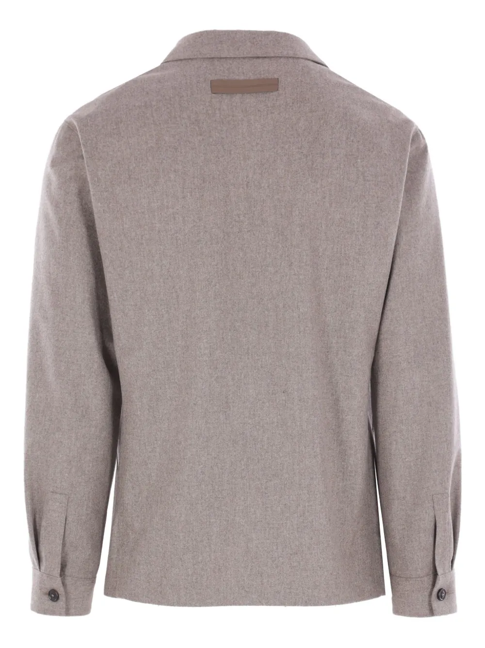 Zegna button-fastening patch-pocket jacket | Shirt Jackets | Image 2