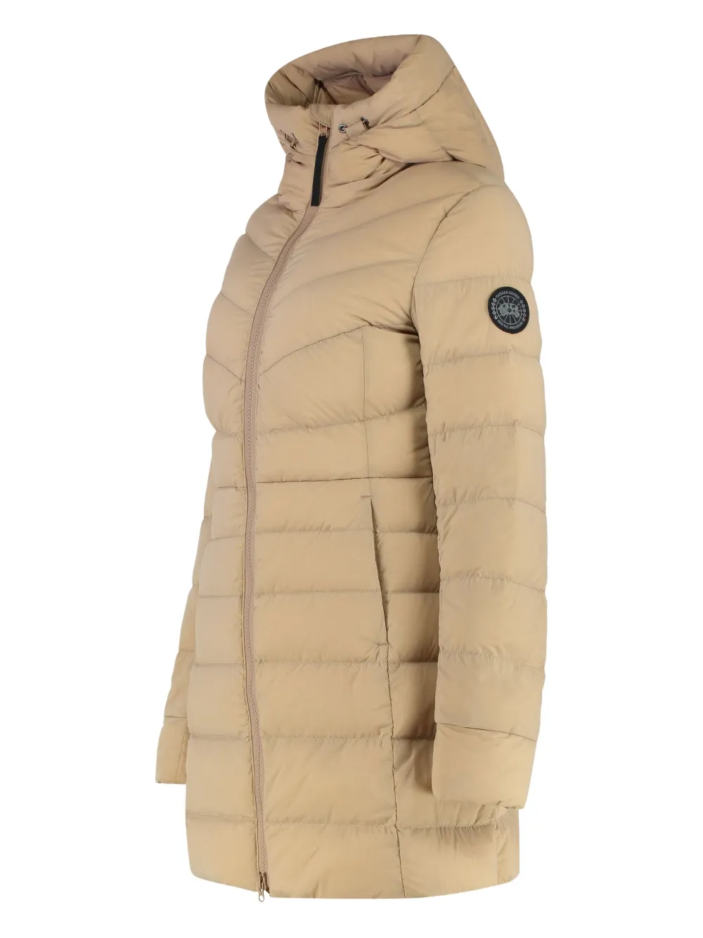 Canada Goose Clair hooded quilted coat Beige