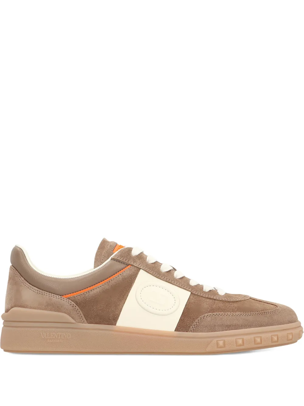 Valentino Garavani Upvillage suede low-top sneakers Brown