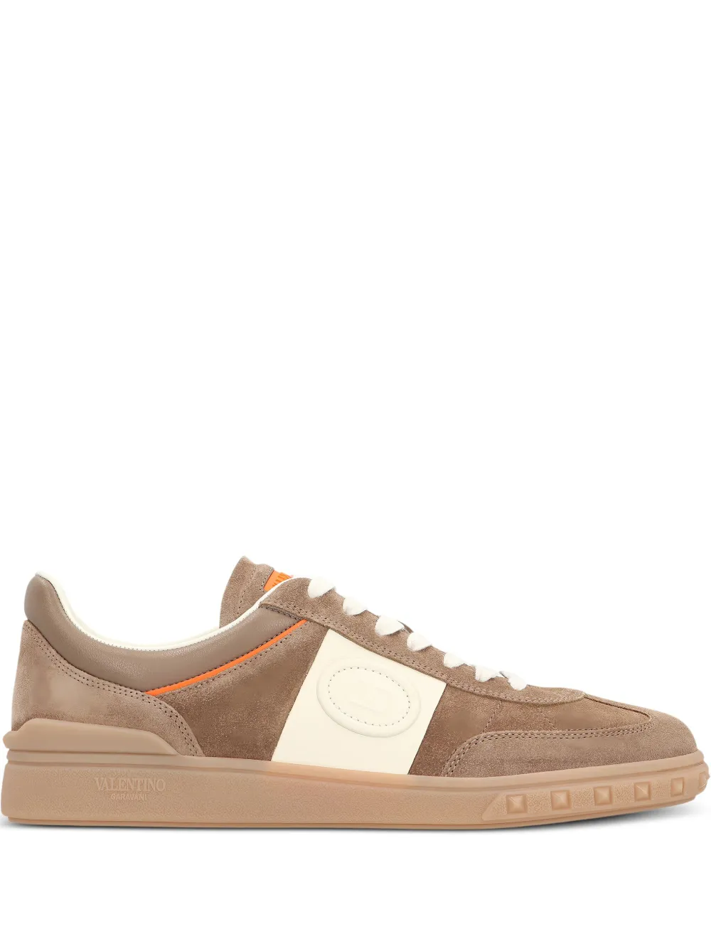 Valentino Garavani Upvillage suede low-top sneakers Brown