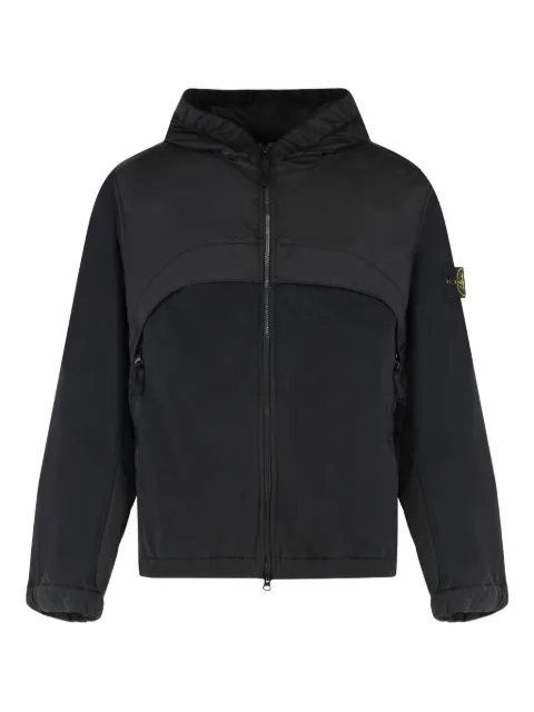 Stone Island hooded panelled windbreaker