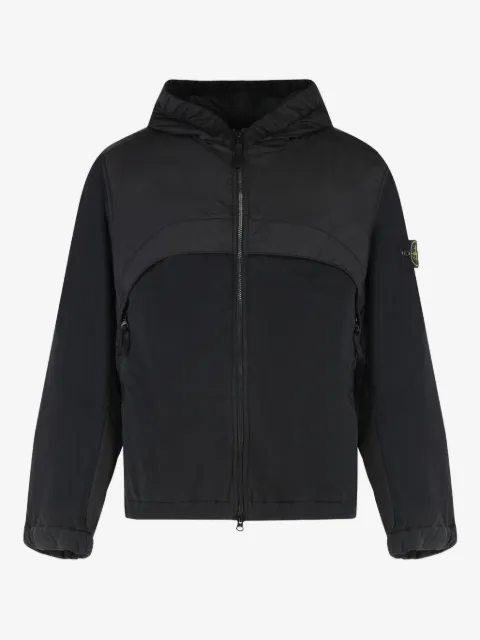 Stone Island hooded panelled windbreaker