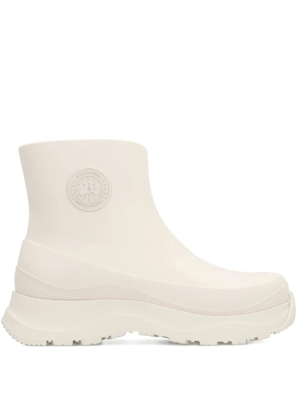 Canada Goose Vancouver logo-patch platform rain boots White