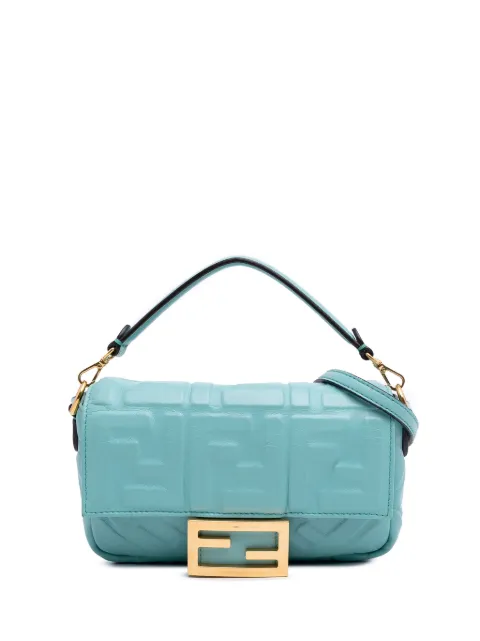 Fendi Pre-Owned شنطة 'باغيت' جلد صغيرة بنقش زوكا وحمالة كتف 2010-2025