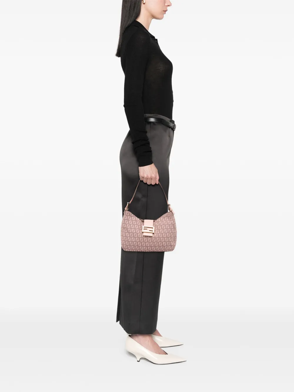 Fendi Pre-Owned 2000-2010 Zucchino Canvas shoulder bag | Pre-Owned | Image 2