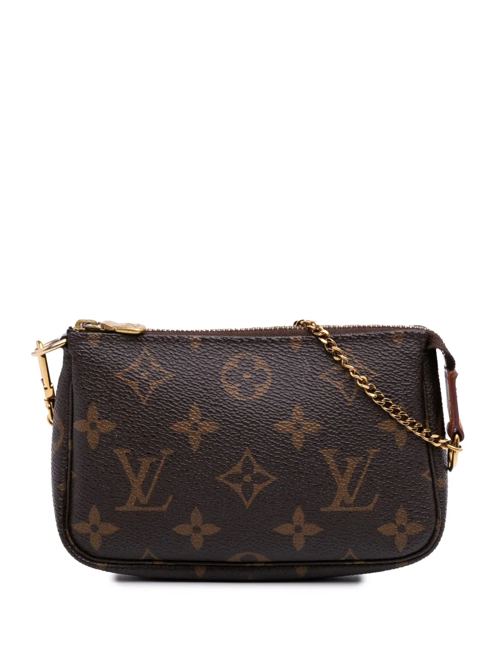 Louis Vuitton Pre-Owned 2018 モノグラム ミニ ポシェット アクセソワール ハンドバッグ - ブラウン Louis Vuitton Pre-Owned 2018 モノグラム ミニ ポシェット アクセソワール ハンドバッグ - ブラウン