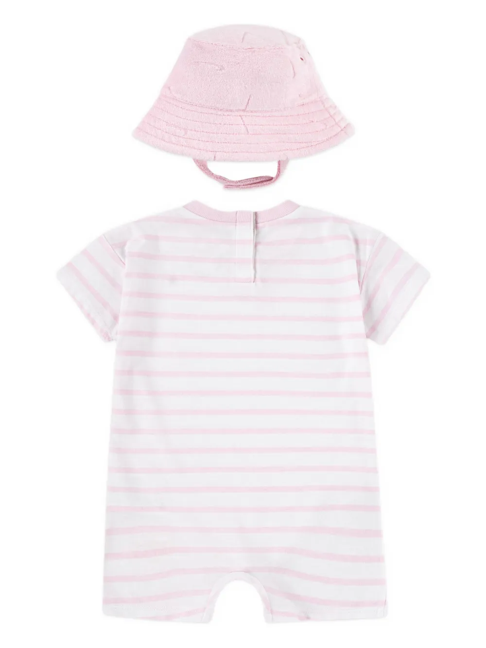 Nike Kids Gestreepte romper set met geborduurd logo Roze