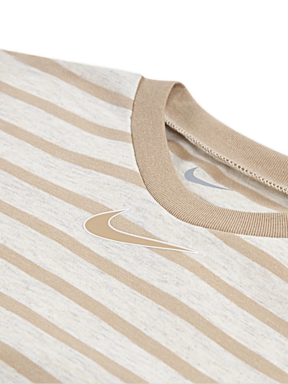 Nike Kids Gestreepte romper set met logo Beige