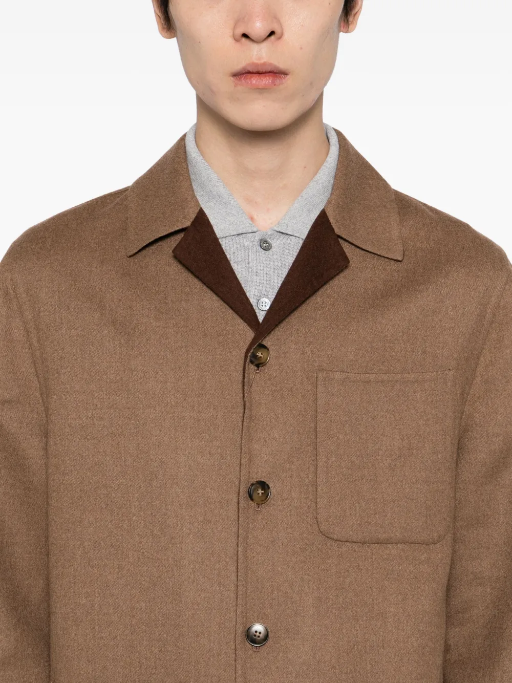 Canali Jack van wolblend Bruin