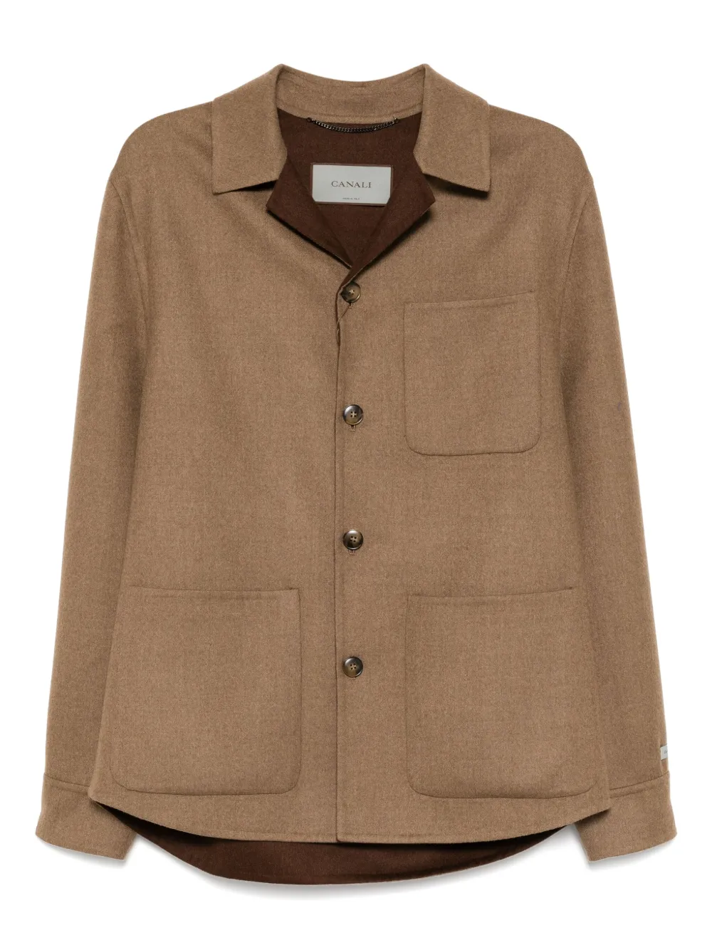 Canali Jack van wolblend Bruin