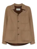 Canali wool-blended jacket - Brown