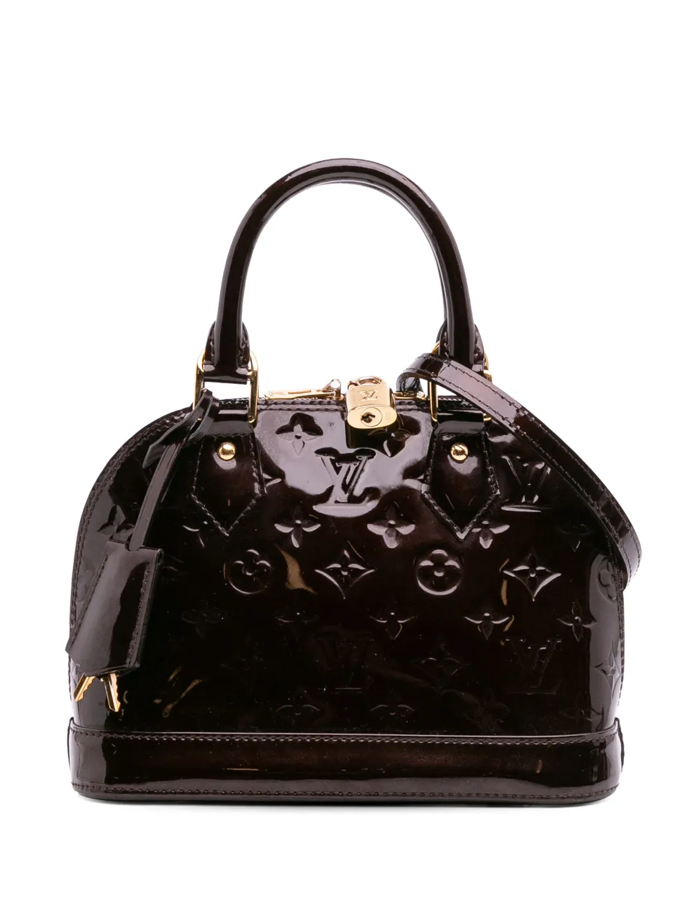 Louis Vuitton Pre-Owned 2013 モノグラム ヴェルニ アルマ BB サッチェルバッグ - パープル Louis Vuitton Pre-Owned 2013 モノグラム ヴェルニ アルマ BB サッチェルバッグ - パープル
