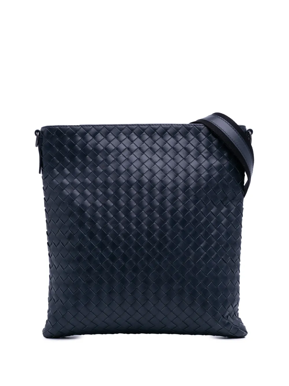 Bottega Veneta Pre-Owned 2012-2025 Leather Intrecciato crossbody bag | Blue | Image 1