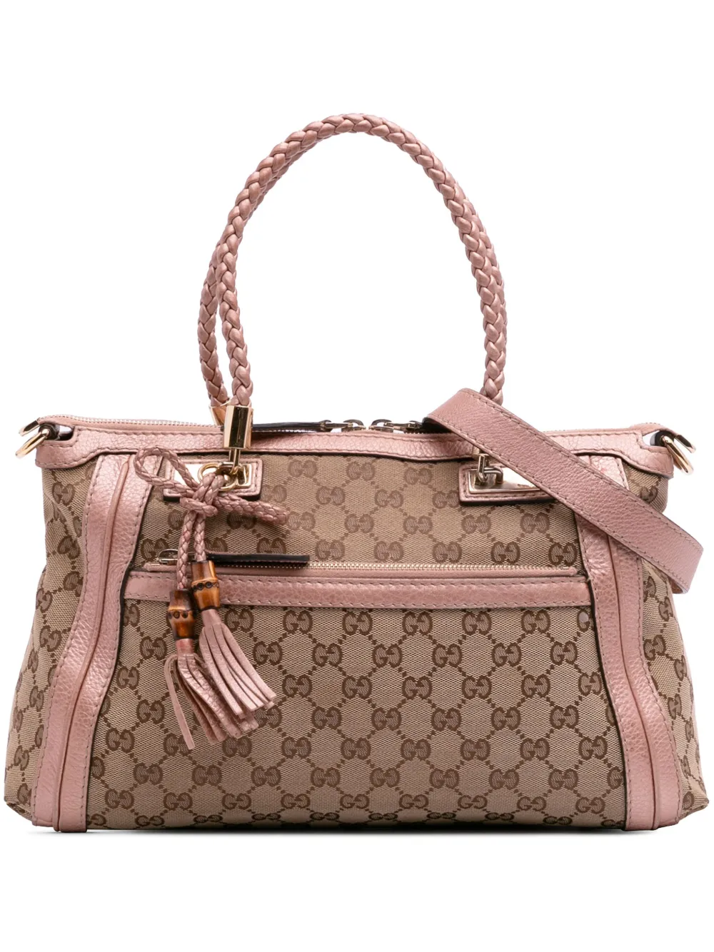Gucci Pre-Owned 2016-2025 GGキャンバス ベラ サッチェルバッグ - ブラウン Gucci Pre-Owned 2016-2025 GGキャンバス ベラ サッチェルバッグ - ブラウン