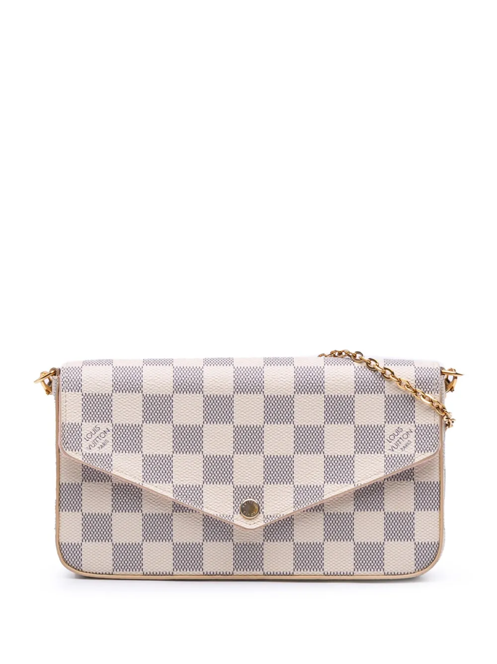 Louis Vuitton Pre-Owned 2018 ダミエ アズール ポシェット フェリシー ショルダーバッグ - ホワイト Louis Vuitton Pre-Owned 2018 ダミエ アズール ポシェット フェリシー ショルダーバッグ - ホワイト