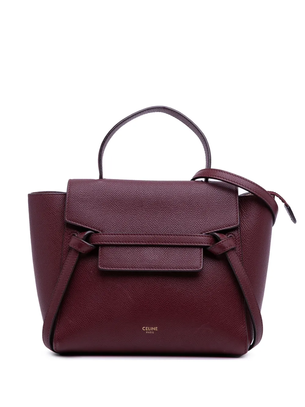 Céline Pre-Owned 2000-2025 ナノ グレインカーフスキン ベルトバッグ サッチェル - レッド Céline Pre-Owned 2000-2025 ナノ グレインカーフスキン ベルトバッグ サッチェル - レッド