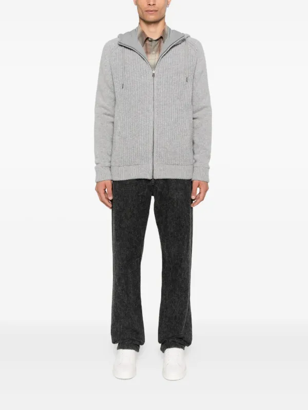 Herno ジップアップ　パーカー　サイズ48 ヘルノ / HERNO / RESORT / ZIP パーカー / ローゲージニット