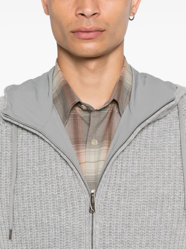 Herno ジップアップ　パーカー　サイズ48 ヘルノ / HERNO / RESORT / ZIP パーカー / ローゲージニット