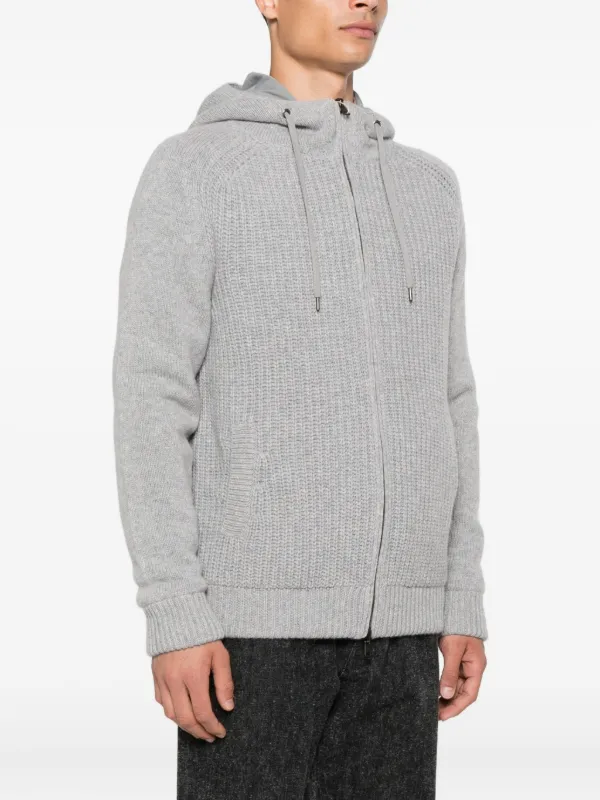 Herno ジップアップ　パーカー　サイズ48 HERNO ZIPUP FOODED BLOUSON ヘルノ ストレッチナイロン