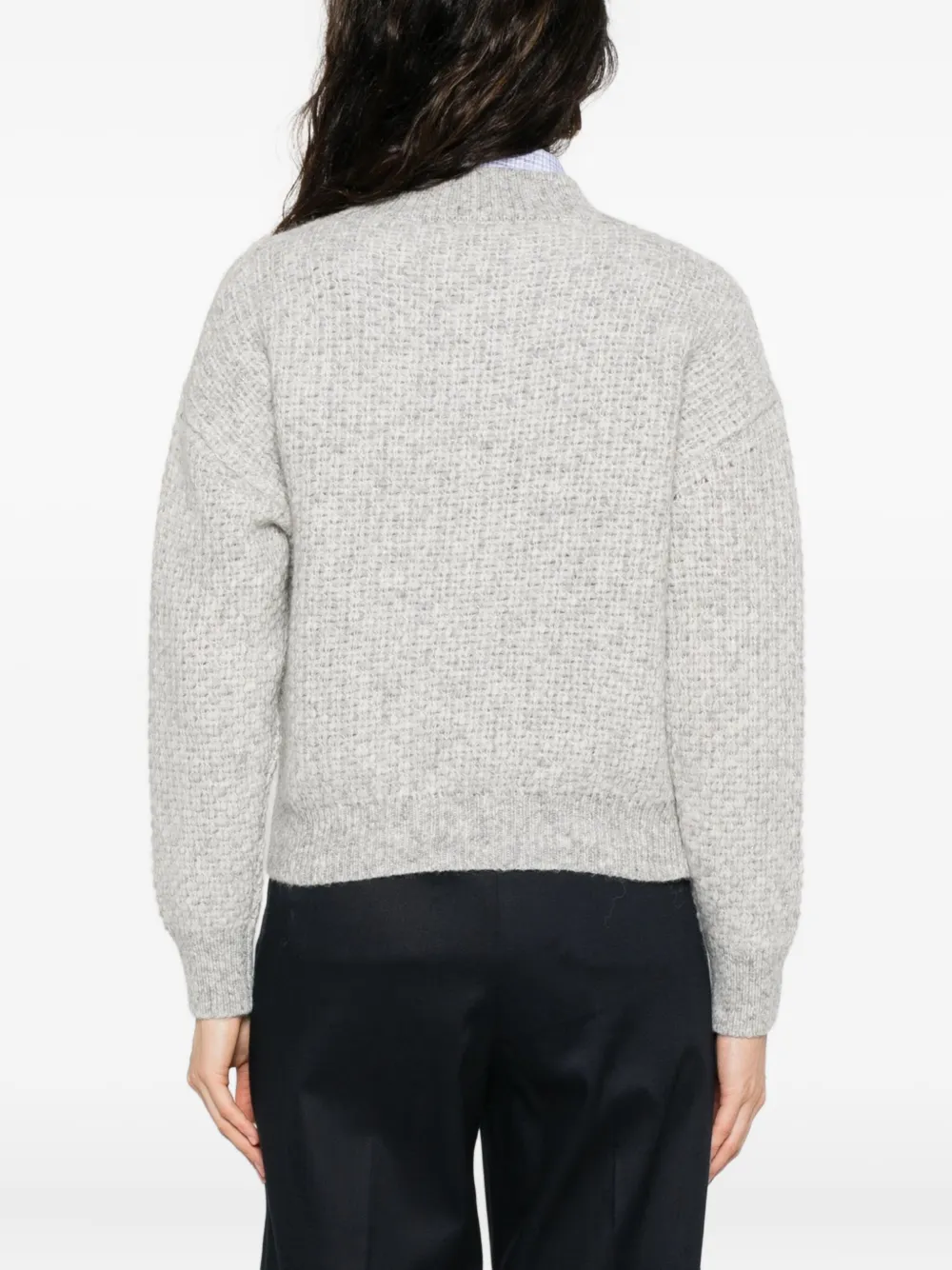 Peserico V-neck sweater Grijs