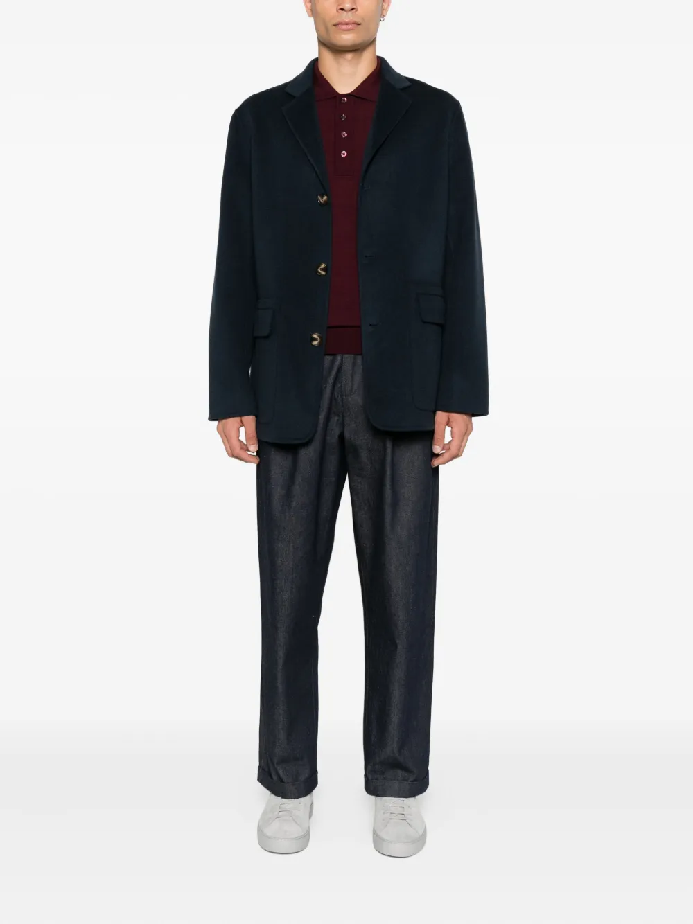 Paolo Pecora Wollen poloshirt Rood