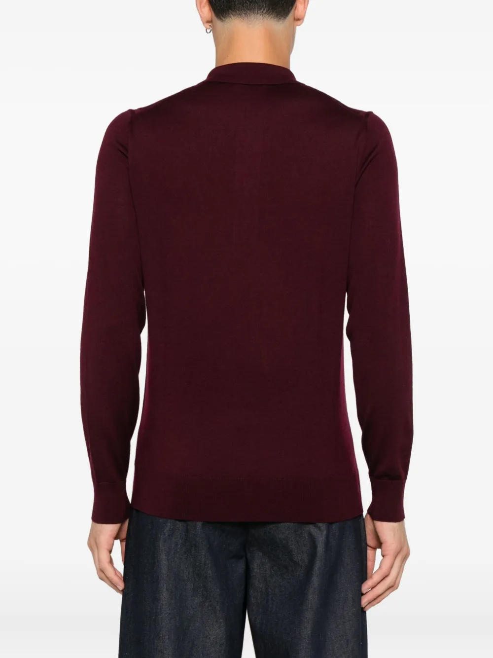 Paolo Pecora Wollen poloshirt Rood