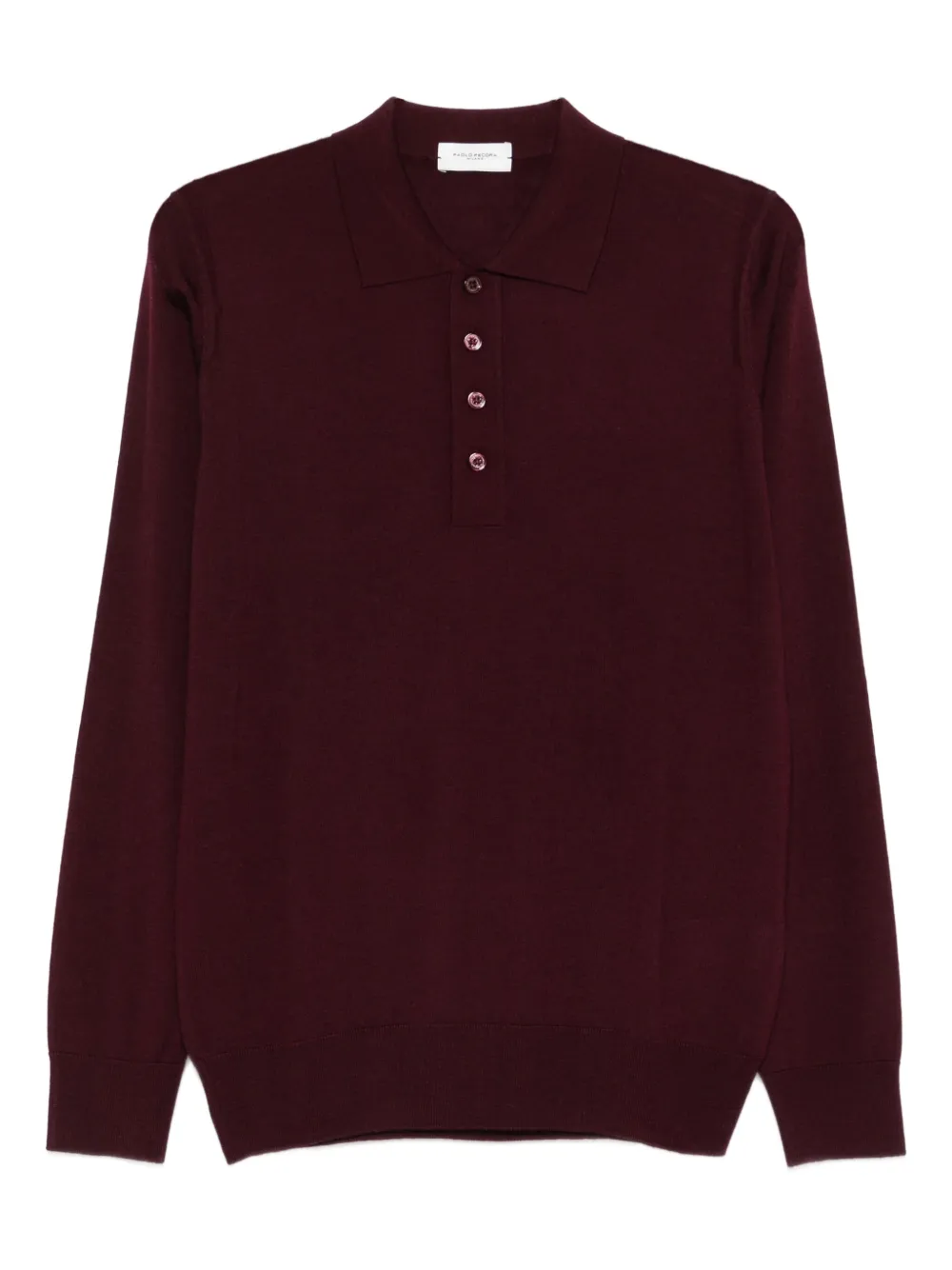 Paolo Pecora Wollen poloshirt Rood