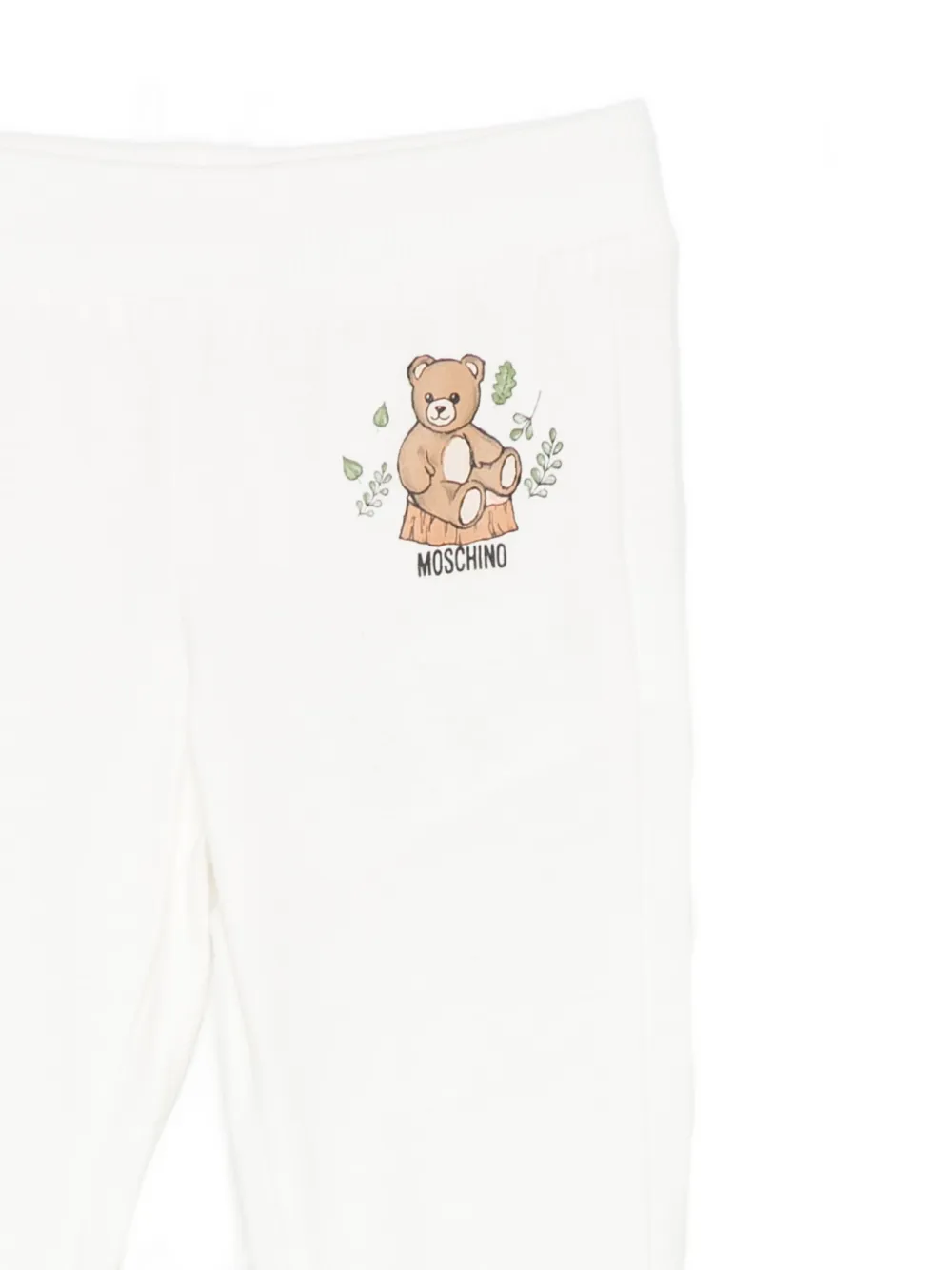 Moschino Kids bear-print trousers set Wit