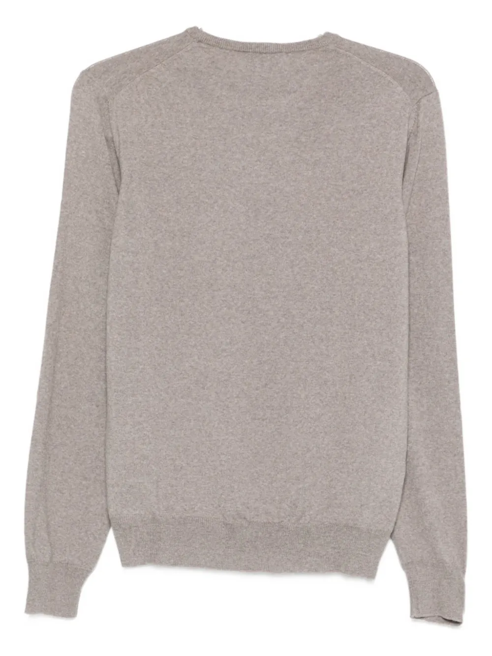 Barba Wollen trui met ronde hals Beige