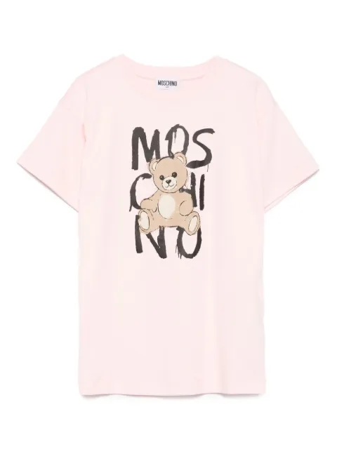 Moschino Kids Teddy Bear-print cotton T-shirt