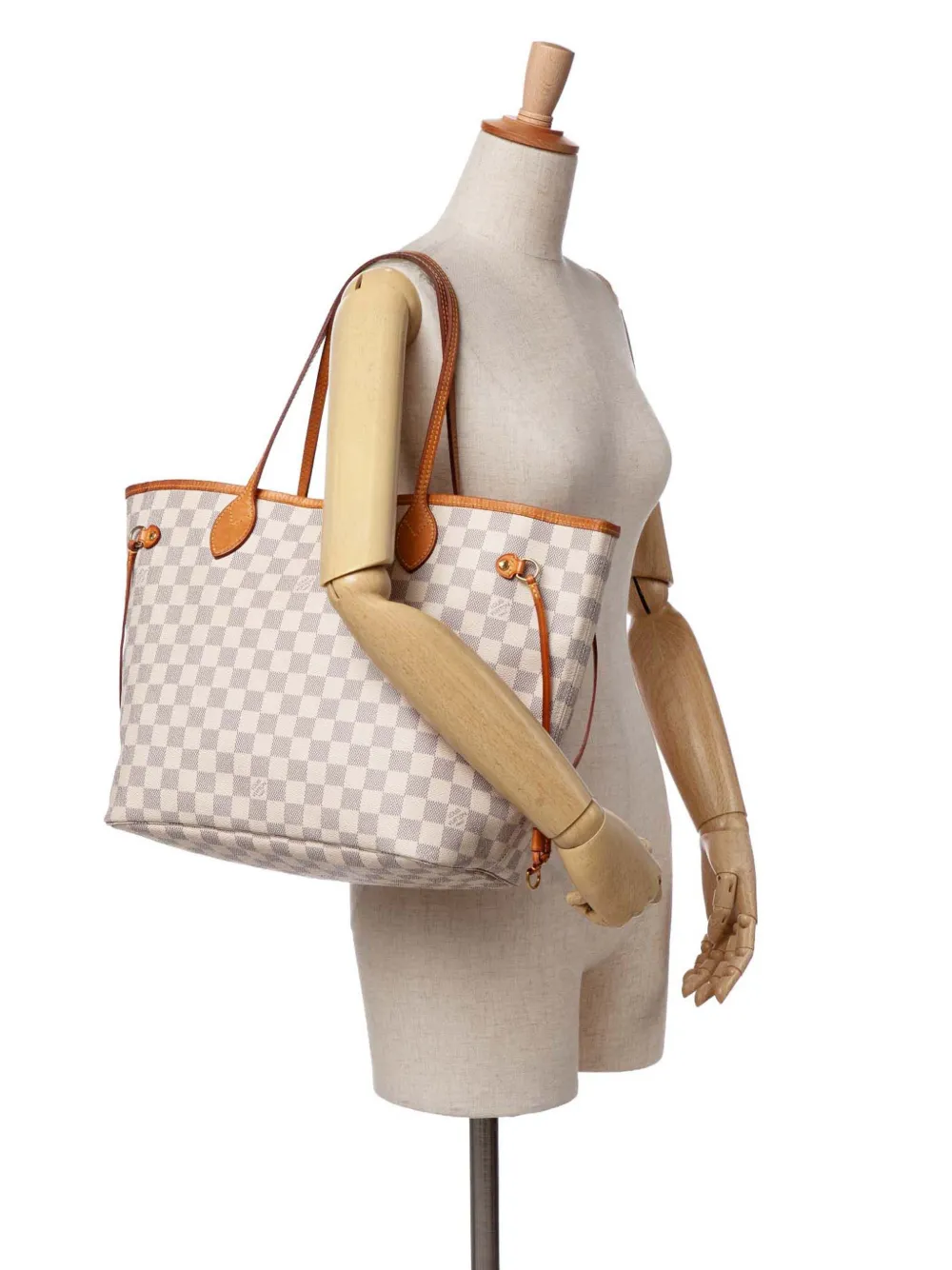 Louis Vuitton Pre-Owned 2015 Damier Azur Neverfull MM tote bag | Pre-Owned | Image 2