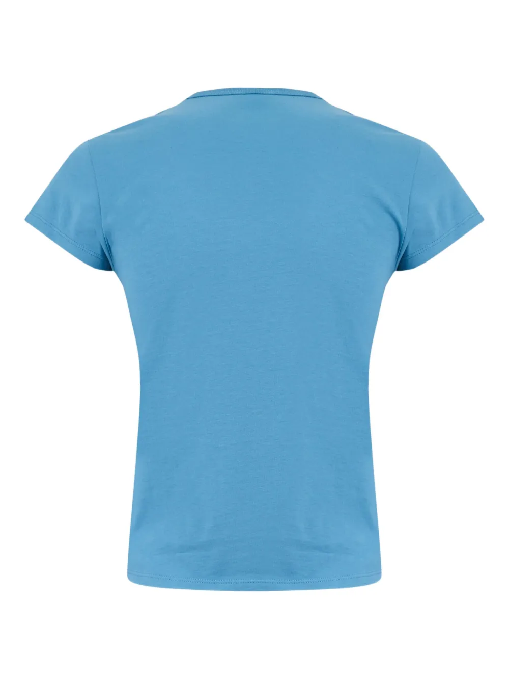 The Attico logo-embroidered T-shirt Blauw