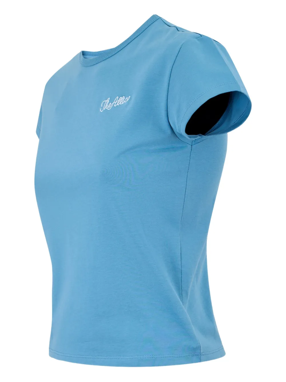 The Attico logo-embroidered T-shirt Blauw