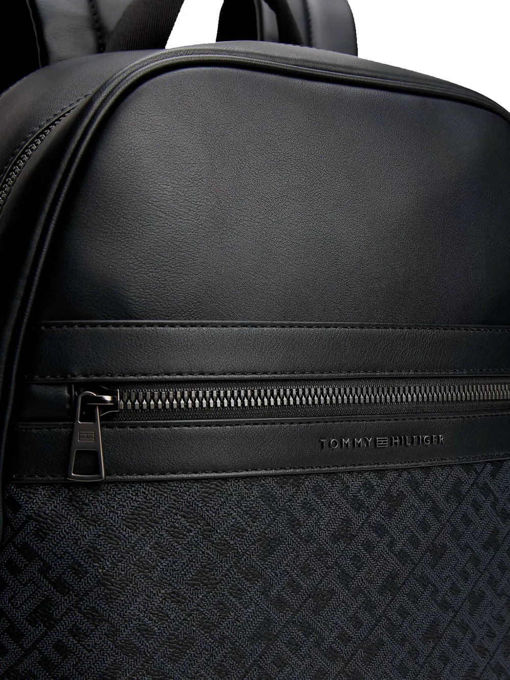Tommy Hilfiger TH monogram backpack Zwart