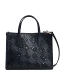 Tommy Hilfiger City TH monogram cut-out tote bag - Blue