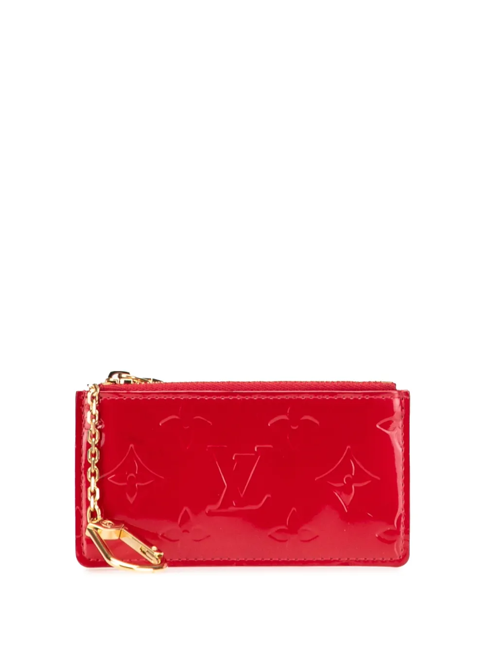 Louis Vuitton Pre-Owned 2007 モノグラム ヴェルニ ポシェット クレ コインケース - レッド Louis Vuitton Pre-Owned 2007 モノグラム ヴェルニ ポシェット クレ コインケース - レッド