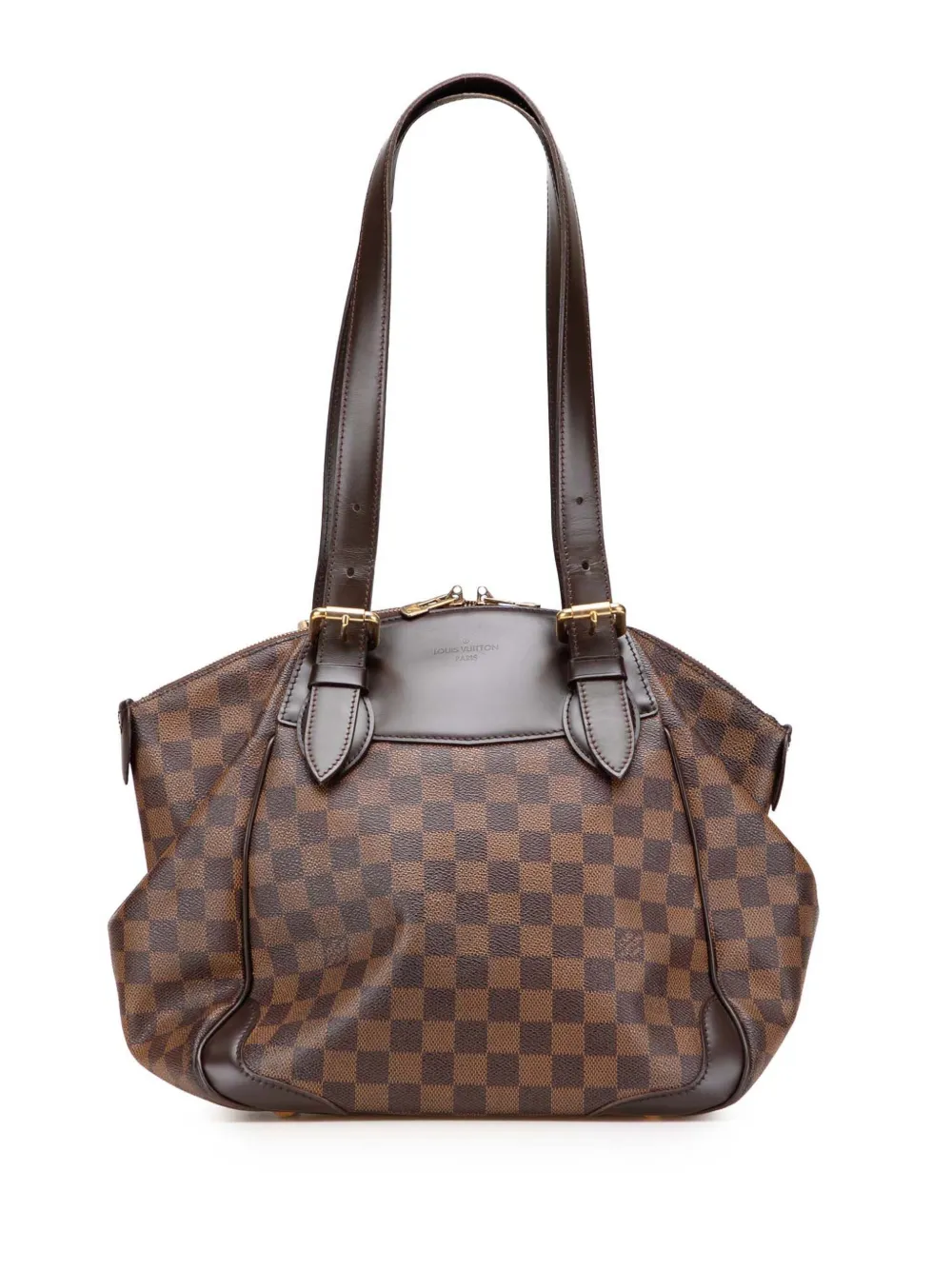 Louis Vuitton Pre-Owned 2010 ダミエ エベヌ ヴェローナ GM ショルダーバッグ - ブラウン Louis Vuitton Pre-Owned 2010 ダミエ エベヌ ヴェローナ GM ショルダーバッグ - ブラウン