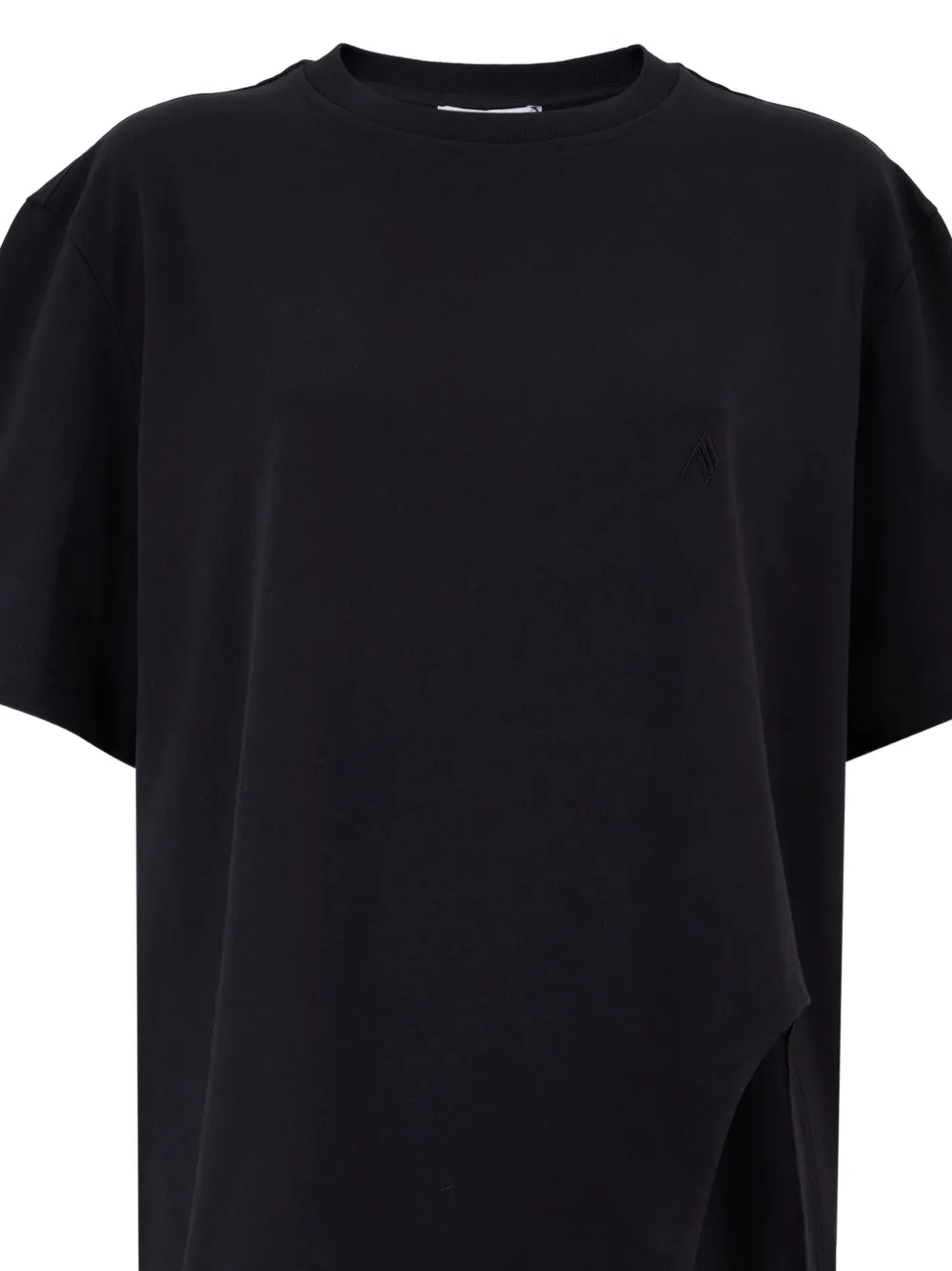 The Attico embroidered-logo T-shirt Zwart