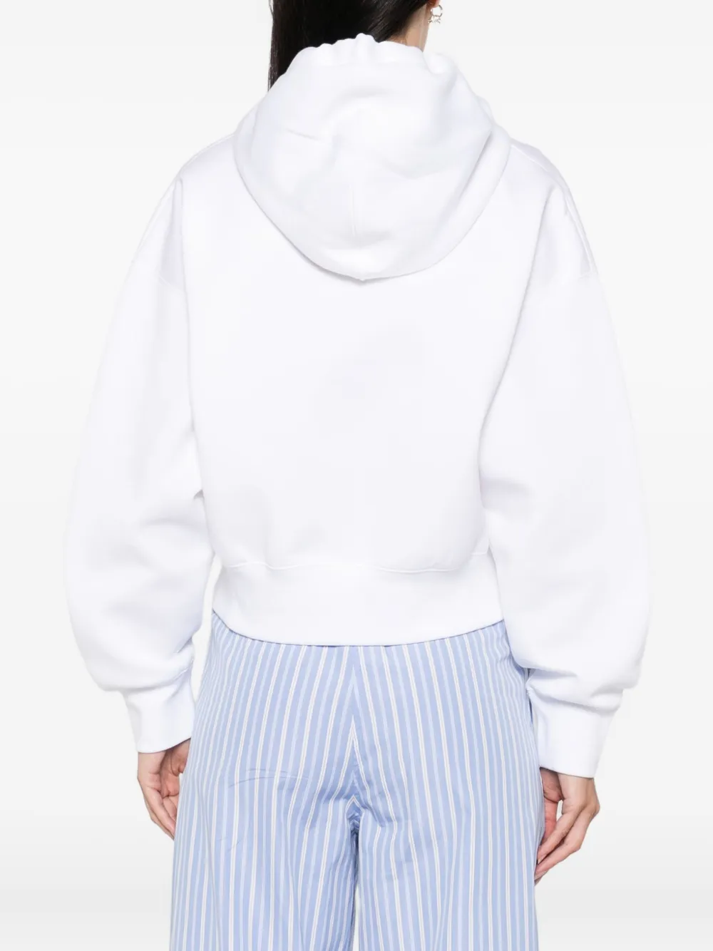 Gucci logo-print hoodie Wit