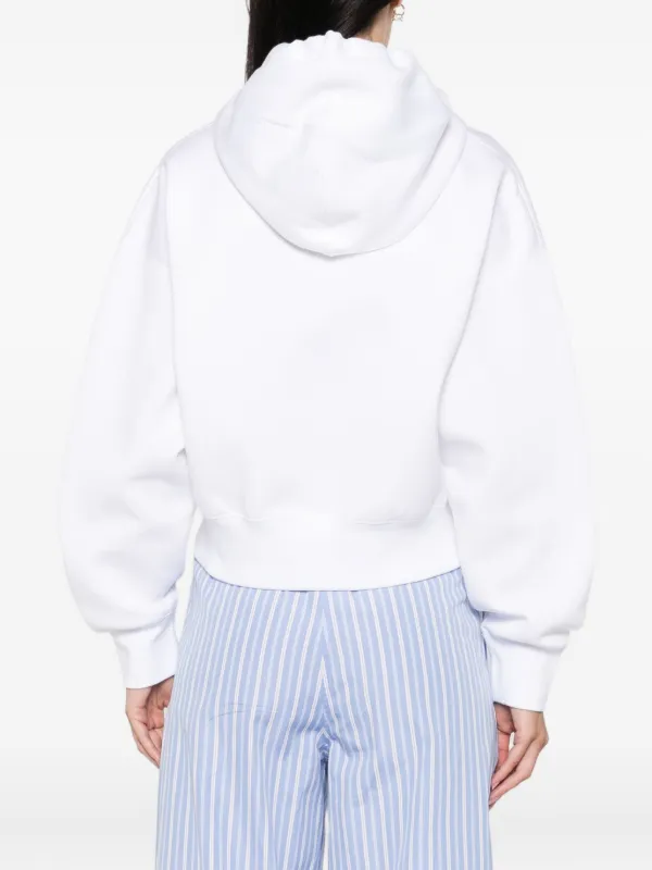 み*️様 GUCCI ホワイト ロゴパーカー Gucci ロゴ パーカー | ホワイト | FARFETCH JP