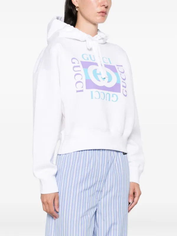 Gucci ロゴ パーカー | ホワイト | FARFETCH JP