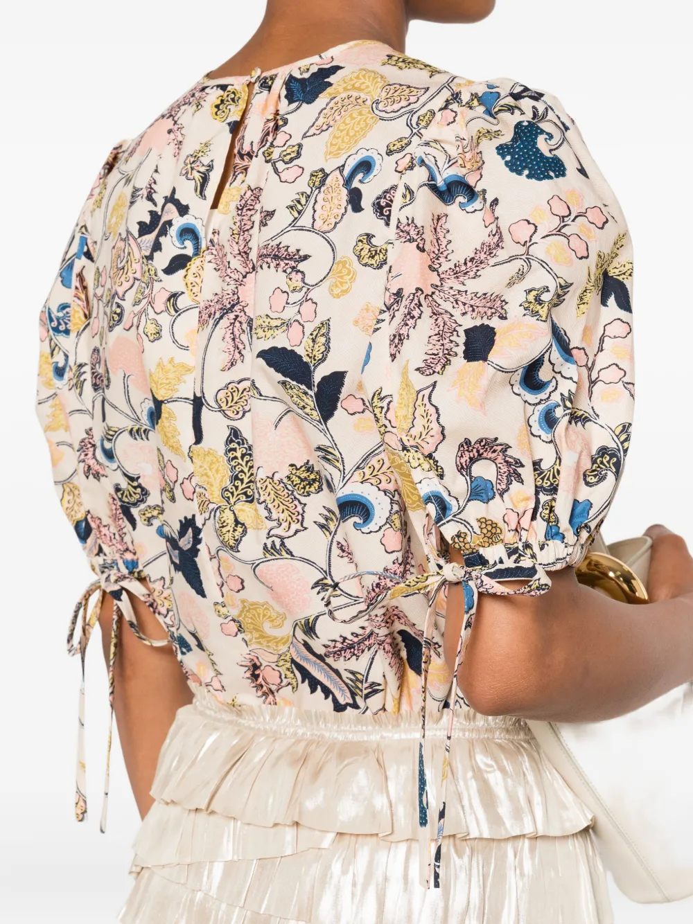 Ulla Johnson floral-print T-shirt Beige