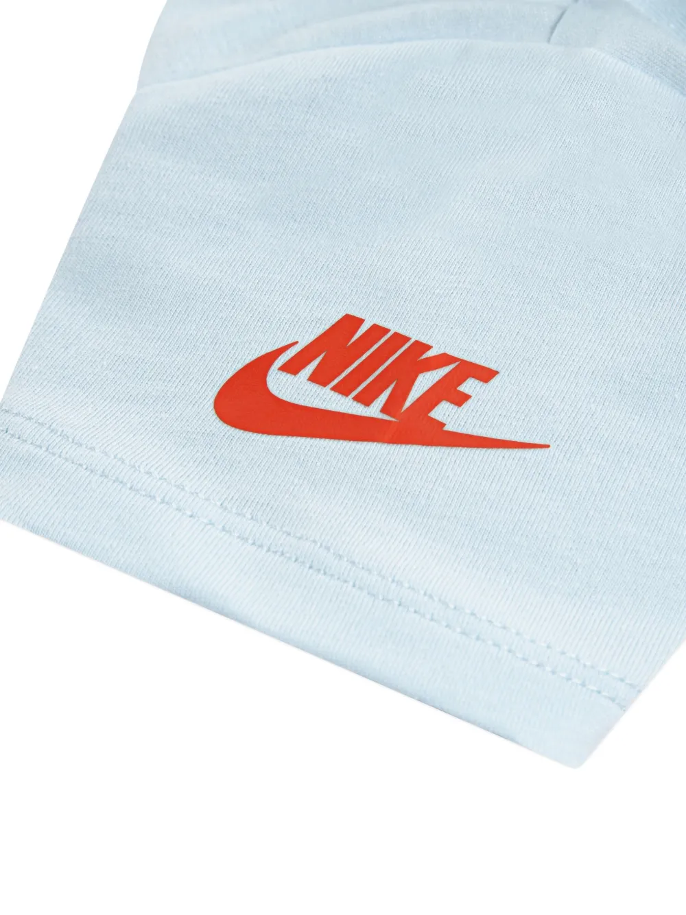 Nike Kids sportswear logo T-shirt shorts set Blauw